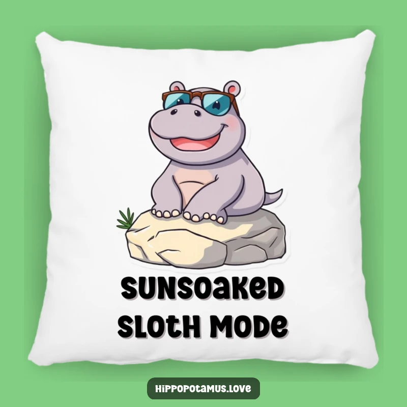 Funny Hippo Lounging Pillow: Add Humor and Comfort to Your Home!