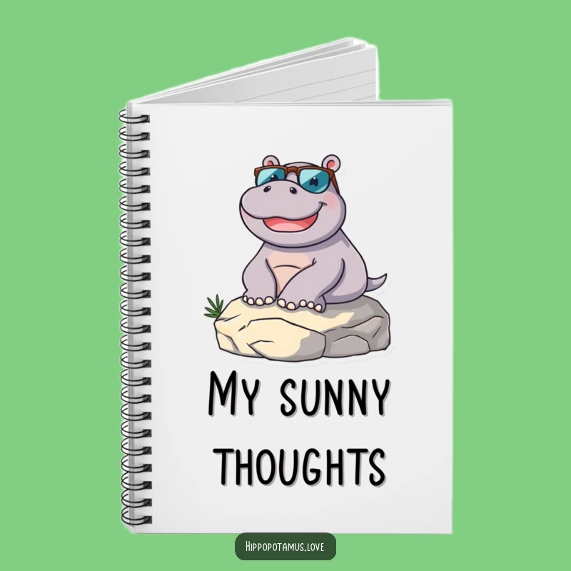 Funny Hippo Lounging Notebook: Jot Down Ideas with a Smile!