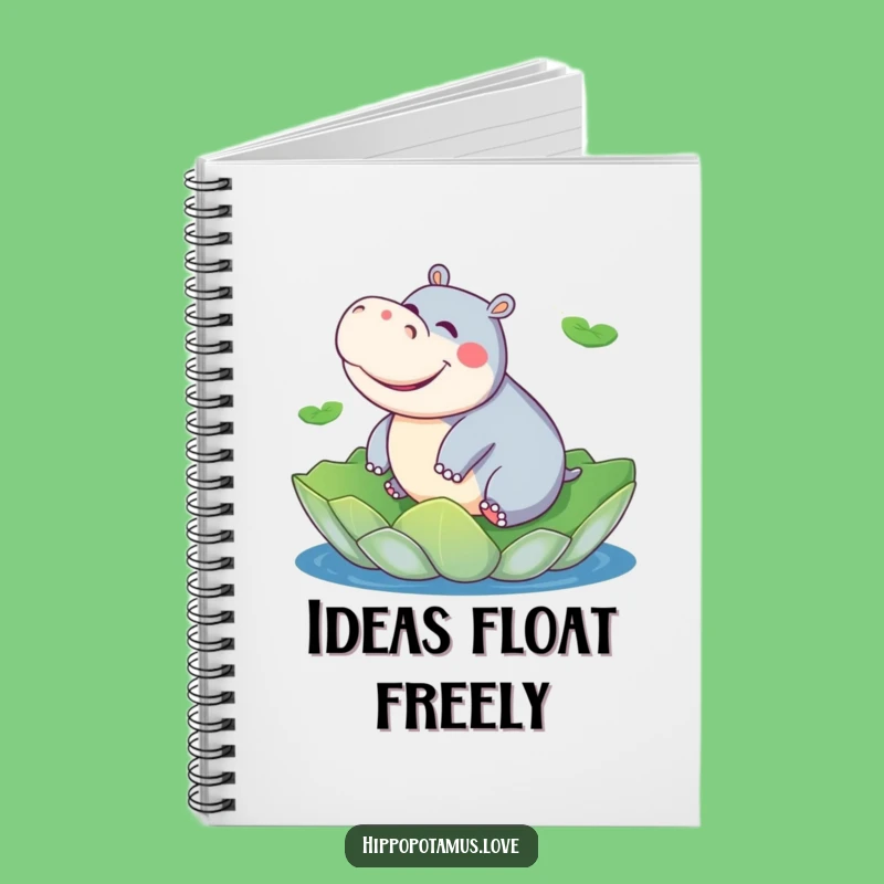 Funny Hippo Journal: Humorous Notebook for Happy Thoughts